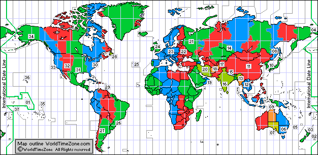 new year 2007 map