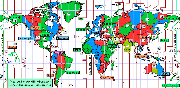 New Year 2016 map