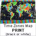 World Time Zone Map beach sarong