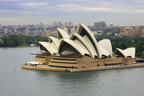 Sydney View from the Sydney Harbour Bridge New South Wales Australia