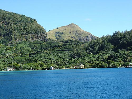 Rikitea Rihirea village chief town Mangareva Gambier Islands