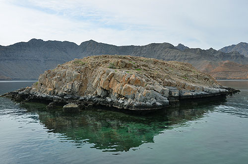 Telegraph Island 1864 Khor Ash Sham fjord Musandam Peninsula Oman worldtimezone travel