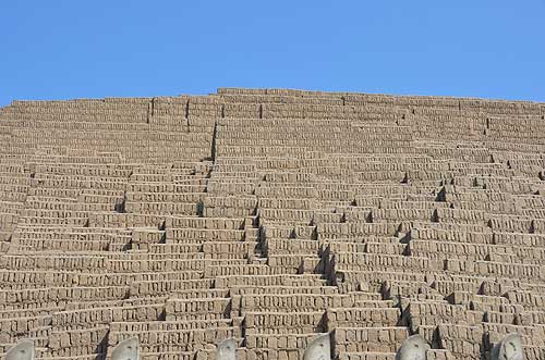 Archaeological Complex Huaca Pucllana adobe and clay pyramid Peru worldtimezone travel