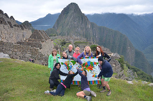 Machu Picchu lost city of the Incas Cusco Region of Peru UNESCO World Heritage Site Peru worldtimezone travel