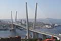 New Golden Horn bridge in Vladivostok Russia