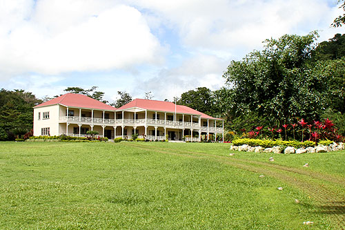 Robert Louis Stevenson house now a museum Villa Vailima Upolu Samoa photo Alexander Krivenyshev WorldTimeZone
