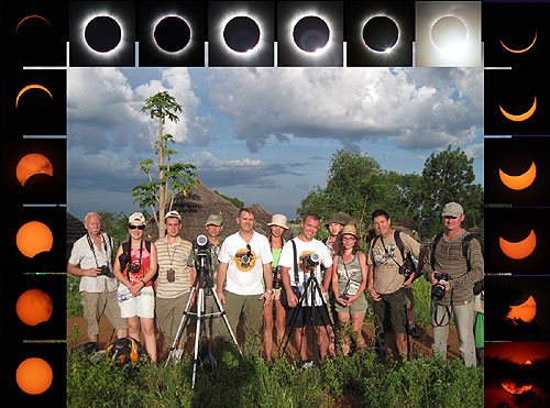 composite photo taken by Alexander Krivenyshev in Uganda shows the evolution of the November 3 2013 solar eclipse from partial phases to the totality photo Alexander Krivenyshev WorldTimeZone