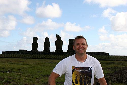 After Total Solar Eclipse in Rapa Nui Easter Island