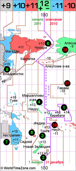 180 меридиан и Наступление Нового Года Александр Кривенышев