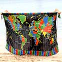 Krakatoa visit World Time Zone Map beach sarong