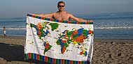 World Time Zone towel