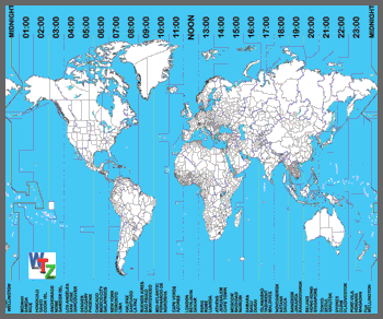 WorldTimeZone 3-D Reference Mousepad- Layer 3 of 3-D Reference Mousepad