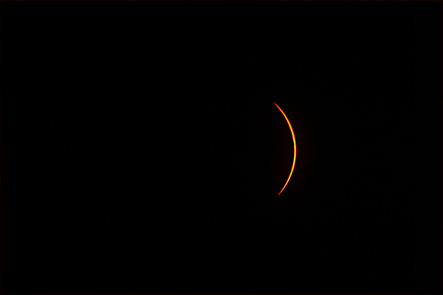 Partial solar eclipse phase after the Total Solar Eclipse in Mazatlan, Mexico worldtimezone world time zone Alexander Krivenyshev