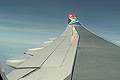 South African Airways flight over Angola