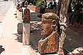 Wooden busts–sculptures in Joburg
