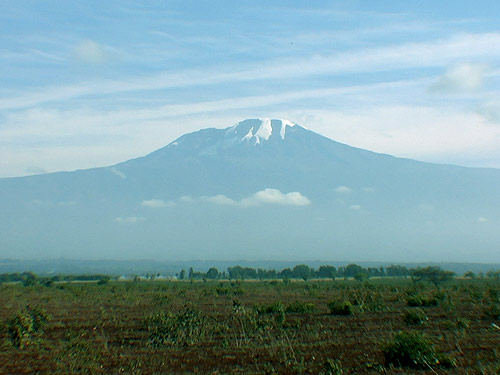 Mount Kilimanjaro highest mountain in Africa at 5895 metres Tanzania