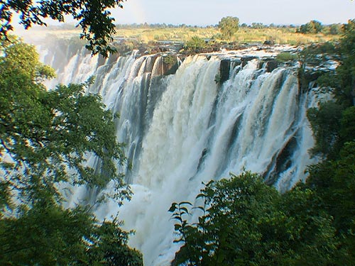 Victoria Falls the Eastern Cataract on the Zambian side