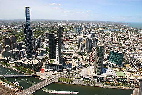 Melbourne view from Rialto Towers Australia