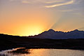 Sunrise at Isla del Sol lake Titicaca Bolivia