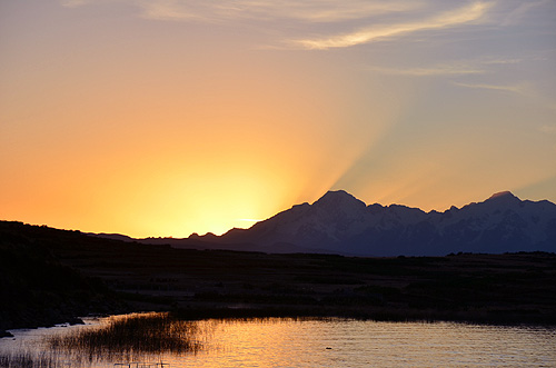Sunrise at Isla del Sol lake Titicaca Island of the Sun Bolivia worldtimezone travel