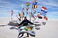 WorldTimeZone kanga International flags Salt Hotel at the Salar de Uyuni