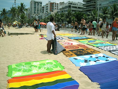 Ipanema beach Rio Brazil Brazilian Sarong Kanga pareo sri canga surong