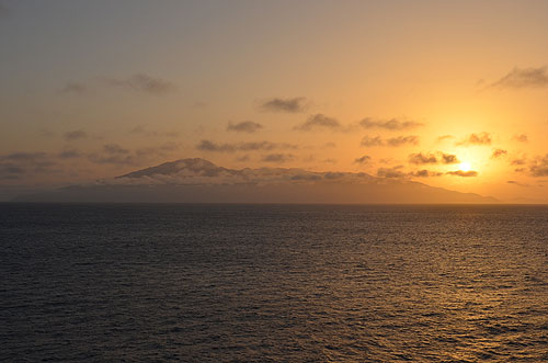 Sunrise over Santo Antao Cape Verde