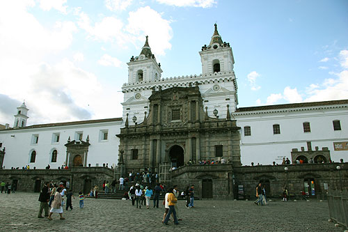 Iglesia de San Francisco San Francisco Plaza in Quito Ecuador