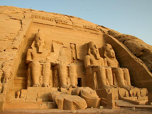 Ramesses II Temple at Abu Simbel Nubia southern Egypt UNESCO World Heritage Site Photo Alexander Krivenyshev WorldTimeZone