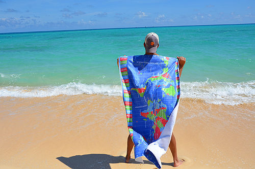 WorldTimeZone microfiber beach towel WorldTimeZone kanga world time zone canga travel towel worldtimezone travel