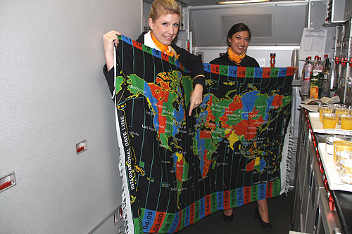 Lufthansa flight attendants who travel across different world time zones