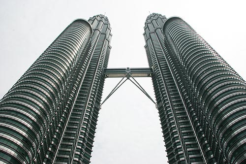 The Petronas Twin Towers, Kuala Lumpur, Malaysia