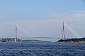 Bridge to Russky Island in Vladivostok, Russia