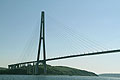 Russky Island bridge  with highest pylons