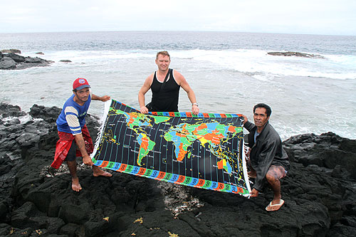 Cape Mulinuu Sunset Point western most tip of Samoa Savaii photo Alexander Krivenyshev WorldTimeZone