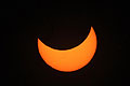 Partial phase after total solar eclipse in Uganda on November 3 2013