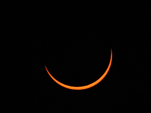 The partial phase after the total solar eclipse in Uganda 3 November 2013 photo Alexander Krivenyshev WorldTimeZone