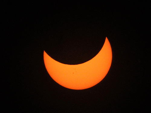 Partial phase after total solar eclipse in Uganda on November 3 2013 photo Alexander Krivenyshev WorldTimeZone