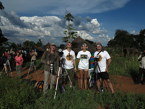 Light level begins to fall and landscape takes on metallic gray hue before totality on Nov 3 2013 near Pakwach Uganda photo Alexander Krivenyshev WorldTimeZone