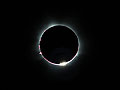 Baily’s Beads, Solar Prominences, chromosphere during Total solar eclipse in Exmouth, Australia worldtimezone world time zone