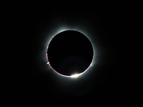 Bailys Beads, Solar Prominences, chromosphere during Total solar eclipse in Exmouth, Australia worldtimezone world time zone Alexander Krivenyshev