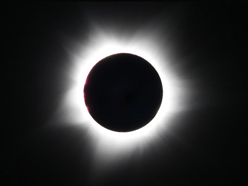 Sun's corona during Total solar eclipse in Exmouth, Australia worldtimezone world time zone Alexander Krivenyshev