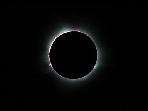 Solar Prominences, chromosphere and inner corona during Total solar eclipse in Exmouth, Australia worldtimezone world time zone Alexander Krivenyshev