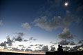 Total Solar Eclipse over Moai Easter Island