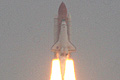 STS-135 crew on space shuttle Atlantis lifted off at 11:29 a.m.