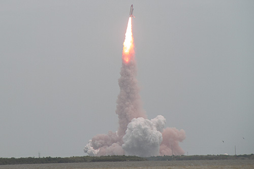 The space shuttle Atlantis lifts off for last time from the Kennedy Space Center July 8 2011 photo Alexander Krivenyshev World Time Zone