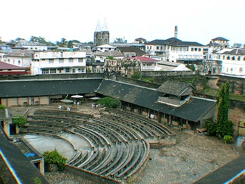Open-air theatre in Old Fort Arab Fort Stone Town Zanzibar Tanzania