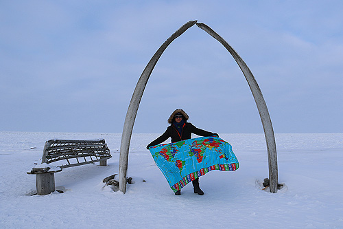Gateway to the Arctic Whale Bone Arch in Utqiagvik Barrow Alaska
