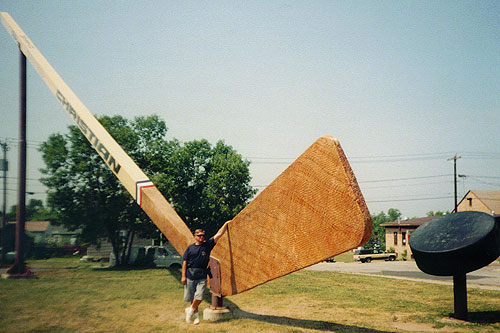 USA Largest Hockey Stick Eveleth Minnesota